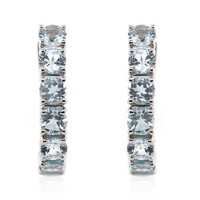 Orecchini in argento con Topazio Blu Cielo