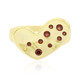 Anello in argento con Granato Mozambico