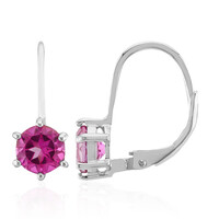 Orecchini in argento con Topazio Rosa