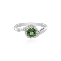 Anello in oro con Tormalina Verde (AMAYANI)