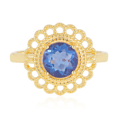 Anello in argento con Fluorite Cangiante