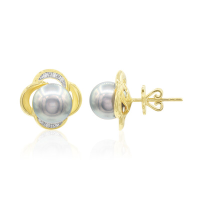 Orecchini in oro con Perla Tahitiana (TPC)