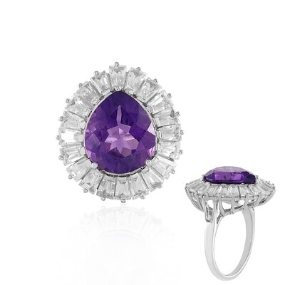 Anello in argento con Ametista del Marocco
