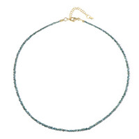 Collana in argento con Diamante Blu
