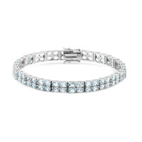 Bracciale in argento con Topazio Blu Cielo