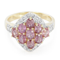 Anello in oro con Zaffiro Padparadscha (non riscaldato) (AMAYANI)