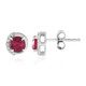 Orecchini in argento con Rubino Bemainty