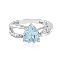 Anello in argento con Topazio Blu Cielo