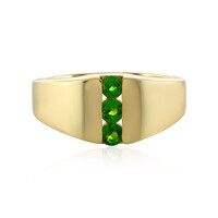 Anello in argento con Diopside Russo
