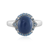 Anello in argento con Opale Blu