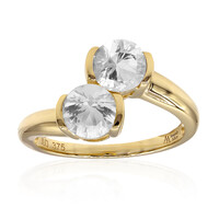 Anello in oro con Quarzo Herkimer (Amanda Adkins)
