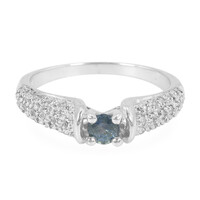 Anello in argento con Zaffiro della Tanzania