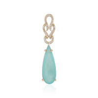 Ciondolo in oro con Opale Paraiba (AMAYANI)