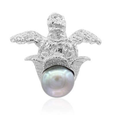 Ciondolo in argento con Perla di Acqua Dolce (TPC)