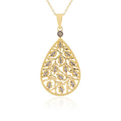 Collana in argento con Diamante Cioccolato I2