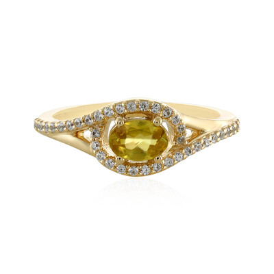 Anello in oro con Sfene