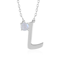 Collana in argento con Pietra di Luna Arcobaleno