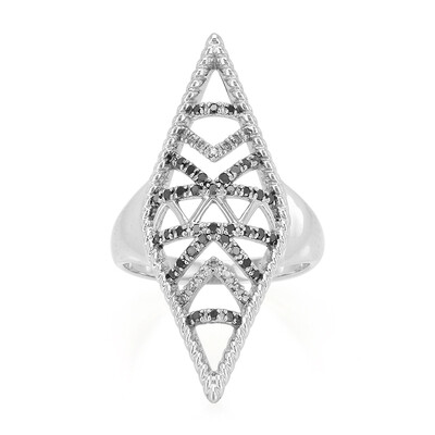 Anello in argento con Diamante Champagne