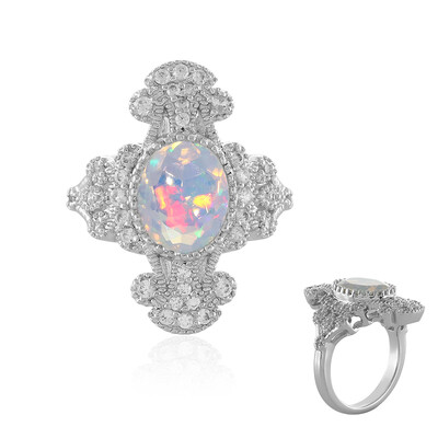 Anello in argento con Opale di Welo