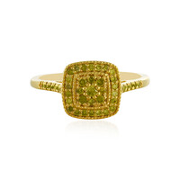 Anello in argento con Diamante Giallo I3