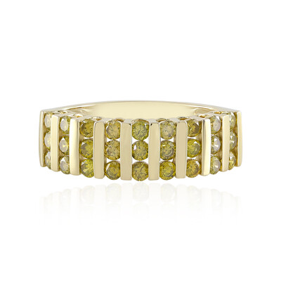 Anello in oro con Diamante Giallo I2 (de Melo)