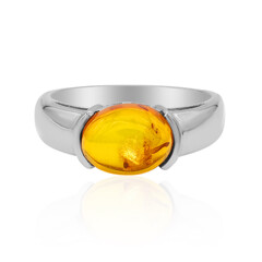 Anello in argento con Ambra