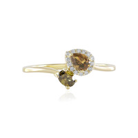 Anello in oro con Diamante Arancione SI (de Melo)