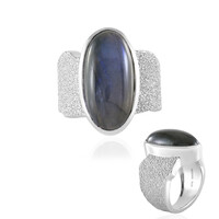 Anello in argento con Labradorite