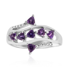 Anello in argento con Ametista Uruguay