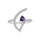 Anello in argento con Ametista Siberiana (de Melo)