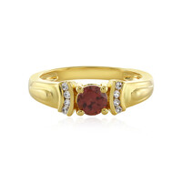 Anello in argento con Zircone Rosso