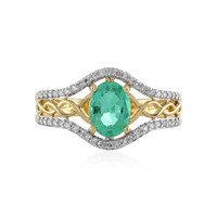 Anello in oro con Smeraldo Colombiano (AMAYANI)