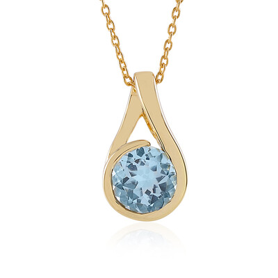 Collana in argento con Topazio Blu Cielo