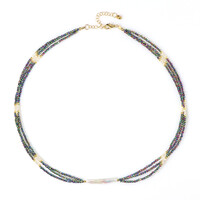 Collana in argento con Perla d'Acqua Dolce Bianca