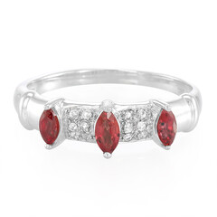Anello in argento con Zaffiro Tramonto