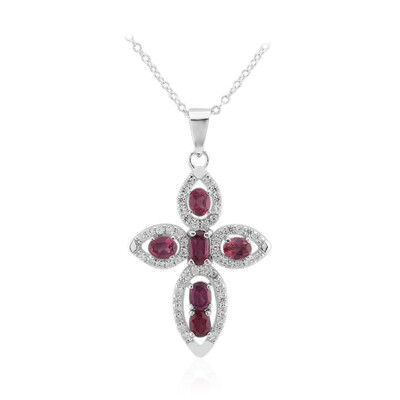 Collana in argento con Granato Malaya