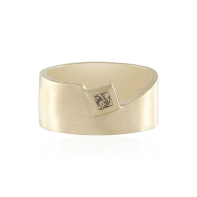 Anello in argento con Diamante Cioccolato I3