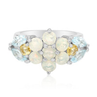 Anello in argento con Topazio Blu Cielo