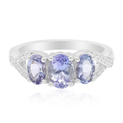 Anello in argento con Tanzanite (non riscaldata)