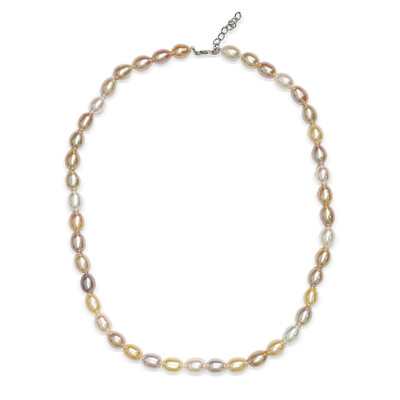 Collana in argento con Perla di Acqua Dolce (TPC)