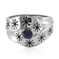 Anello in argento con Zaffiro Blu (TPC)