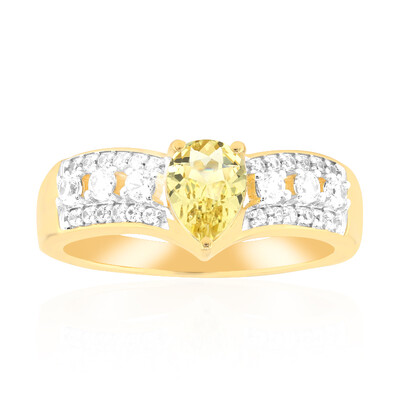 Anello in oro con Berillo Dorato Australiano
