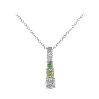 Collana in argento con Ametista Verde