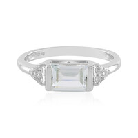 Anello in argento con Topazio Bianco