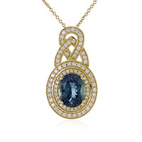 Collana in oro con Tanzanite (non riscaldata) (de Melo)