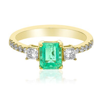 Anello in oro con Smeraldo Zambia AAA (CIRARI)