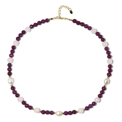 Collana in argento con Rubino Mozambico (Riya)