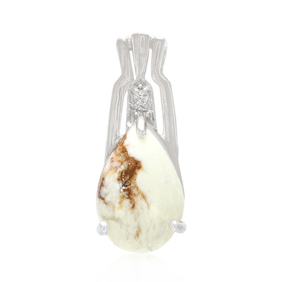 Ciondolo in argento con Magnesite