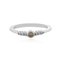 Anello in argento con Diamante Champagne PK1