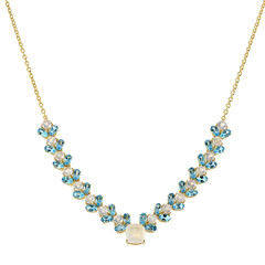 Collana in argento con Pietra di Luna Arcobaleno
